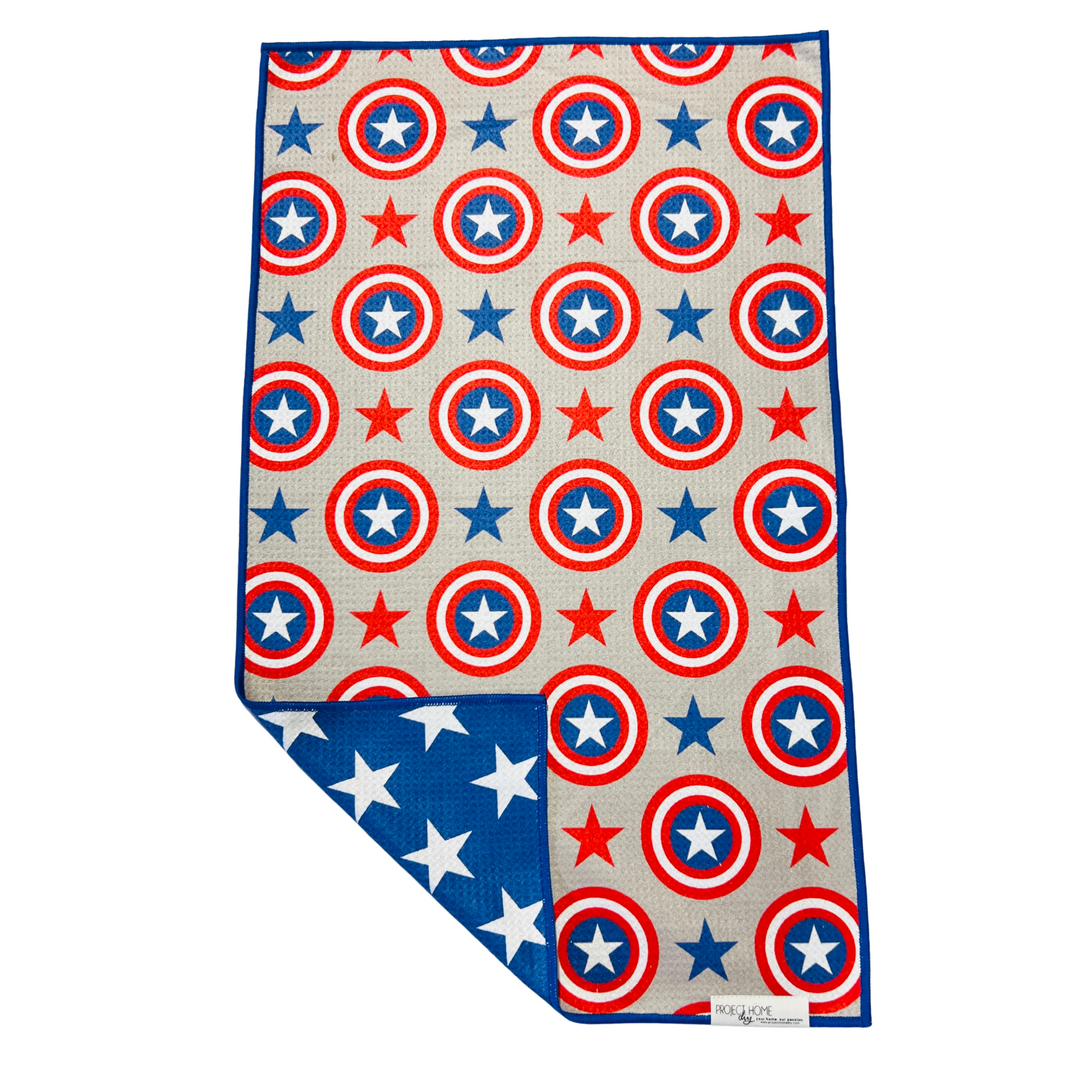 Patriotic Pop | Waffle Weave Microfiber Towels Kitchen & Bath Hand Towels Reversible Hand Towel | Towel Collective | Cody, WY