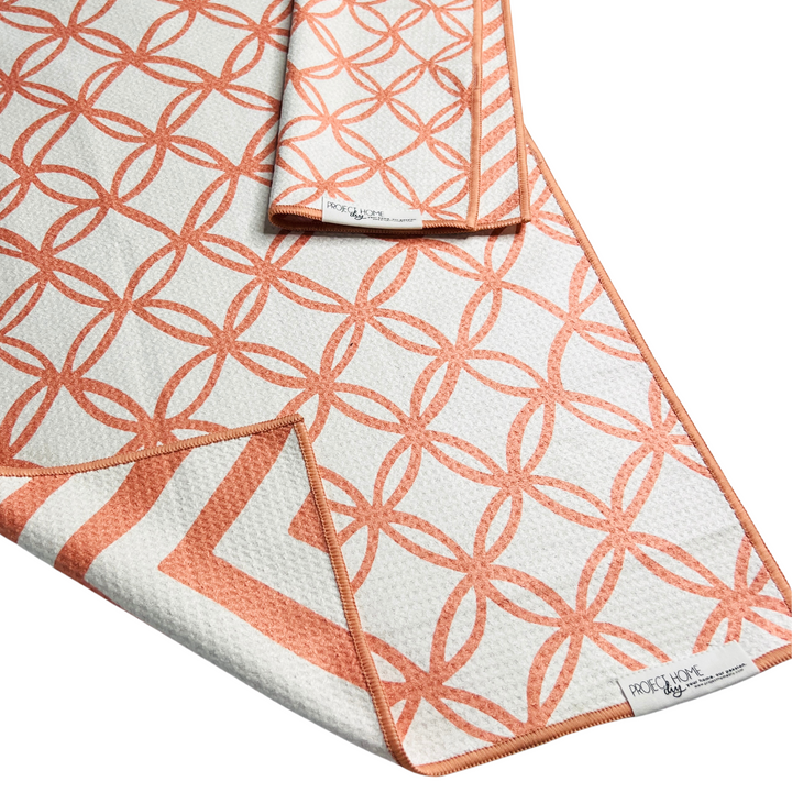 Subtle Spring Peach | Waffle Weave Microfiber Towels Kitchen & Bath Hand Towels Reversible Hand Towel | Towel Collective | Cody, WY