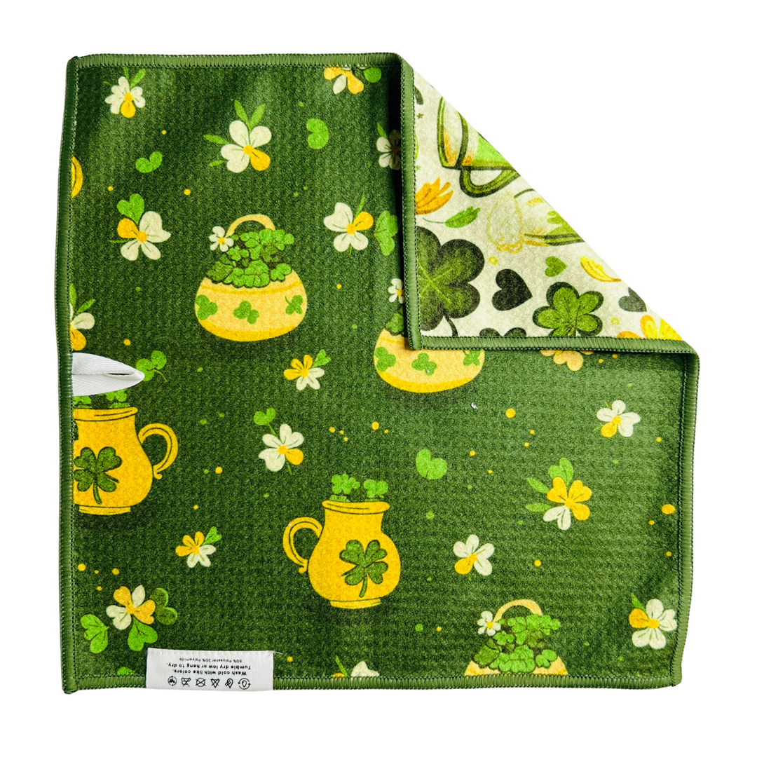 Pot O' Gold | Waffle Weave Microfiber Towels Kitchen & Bath Hand Towels Reversible Hand Towel | Towel Collective | Cody, WY