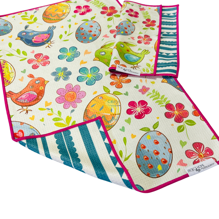 Easter Threads | Waffle Weave Microfiber Towels Kitchen & Bath Hand Towels Reversible Hand Towel | Towel Collective | Cody, WY