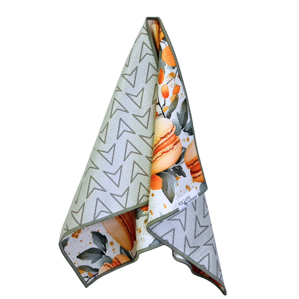 Macaron Time | Waffle Weave Microfiber Towels Kitchen & Bath Hand Towels Reversible Hand Towel | Towel Collective | Cody, WY