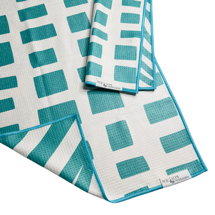 Subtle Spring Teal | Waffle Weave Microfiber Towels Kitchen & Bath Hand Towels Reversible Hand Towel | Towel Collective | Cody, WY
