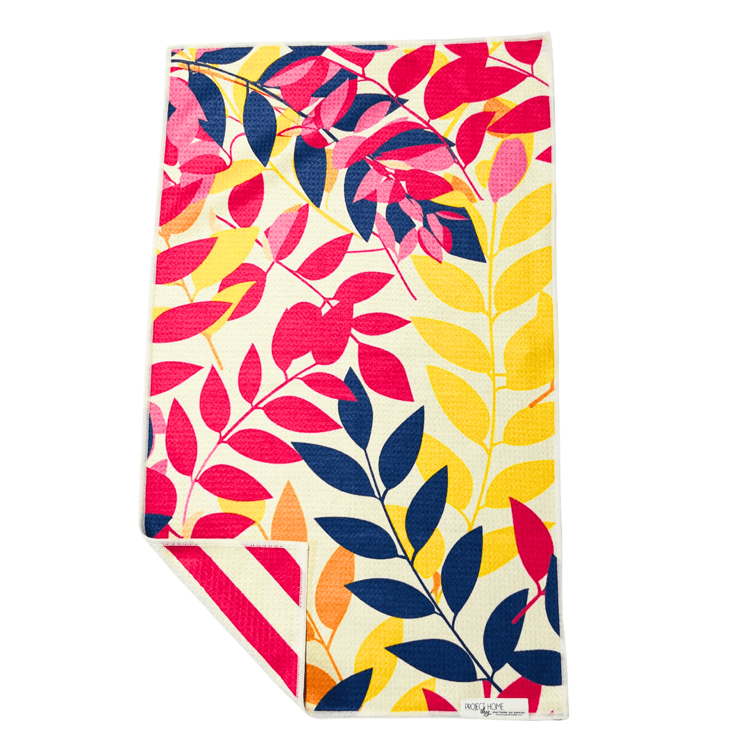 Bright Fern | Waffle Weave Microfiber Towels Kitchen & Bath Hand Towels Reversible Hand Towel | Towel Collective | Cody, WY