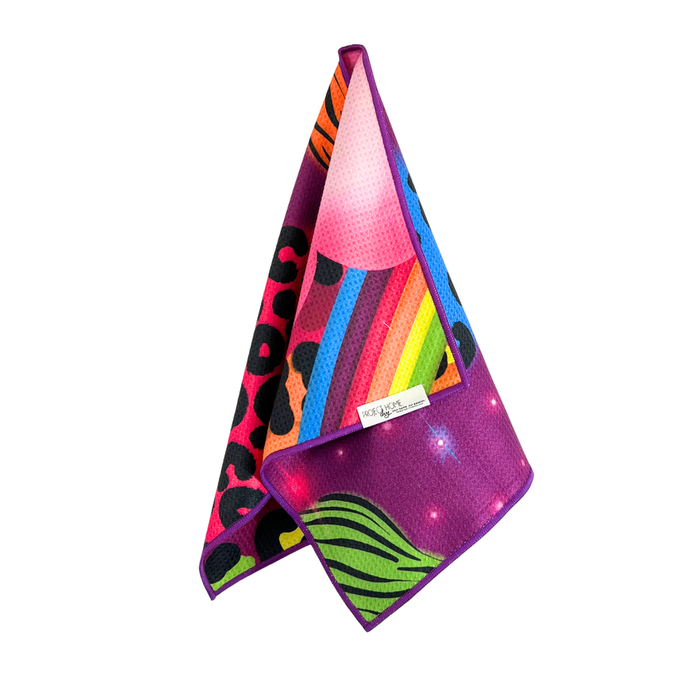 90's Girl | Waffle Weave Microfiber Towels Kitchen & Bath Hand Towels Reversible Hand Towel | Towel Collective | Cody, WY