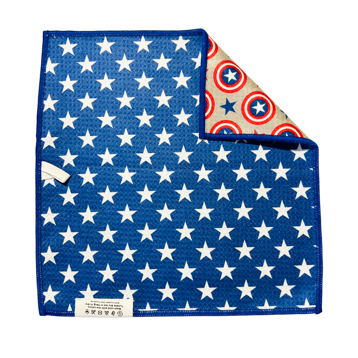 Patriotic Pop | Waffle Weave Microfiber Towels Kitchen & Bath Hand Towels Reversible Hand Towel | Towel Collective | Cody, WY