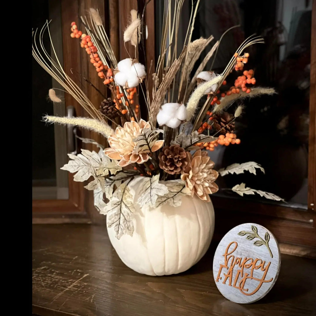 Picking the Pumpkins |  Fall Pumpkin Centerpiece ProjectHomeDIY