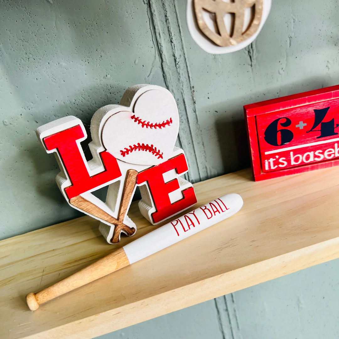 Baseball Tiered Tray Decor Set | BONUS Double Wood Kit ProjectHomeDIY