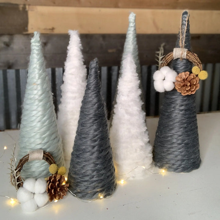 Winter Woodland | DIY Yarn Trees | Paper Mâché Trees ProjectHomeDIY