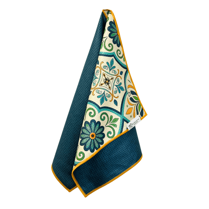 Turquoise Tile | Reversible Towel