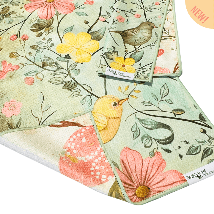 Springtime Birds | Reversible Towel