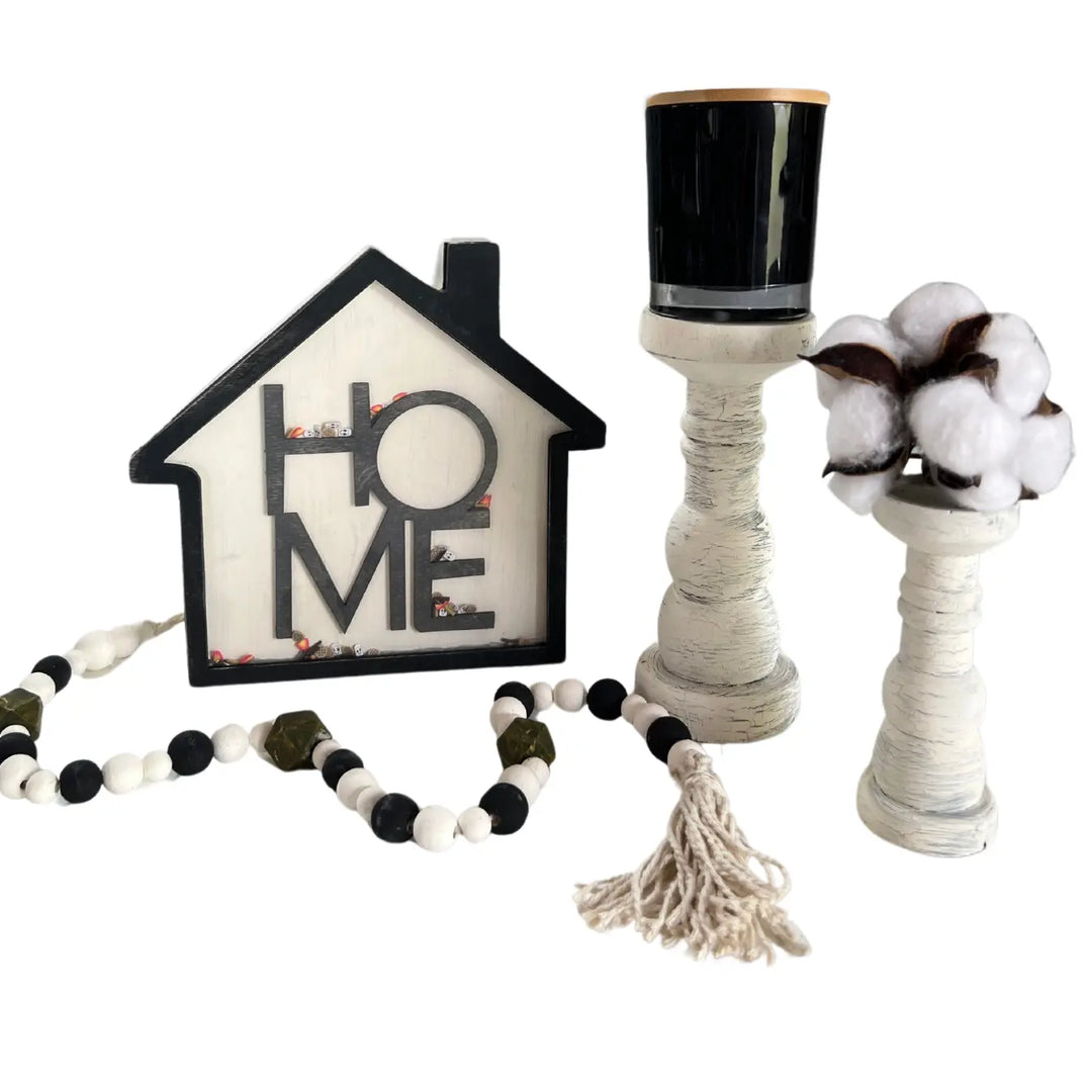 Celebrate Home | DIY Shaker Sign + Candle sticks ProjectHomeDIY