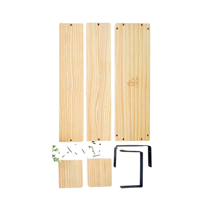 Wood Box w/ Black Metal | Bulk Buy