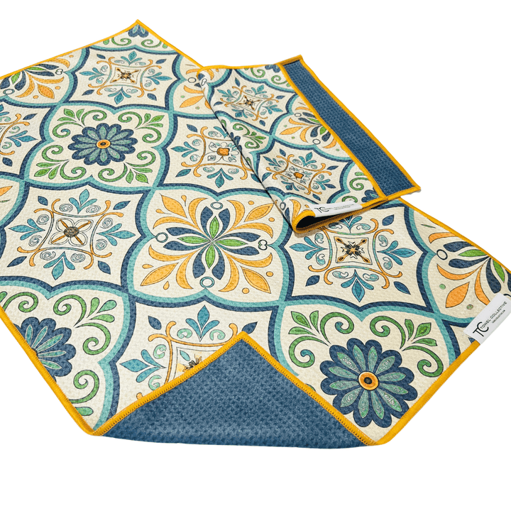 Turquoise Tile | Reversible Towel
