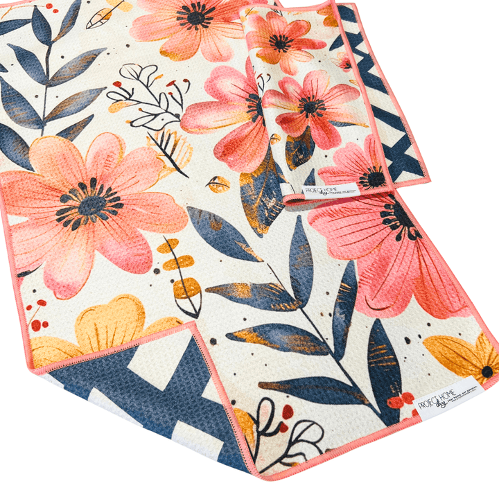Scribble & Bloom | Reversible Towel