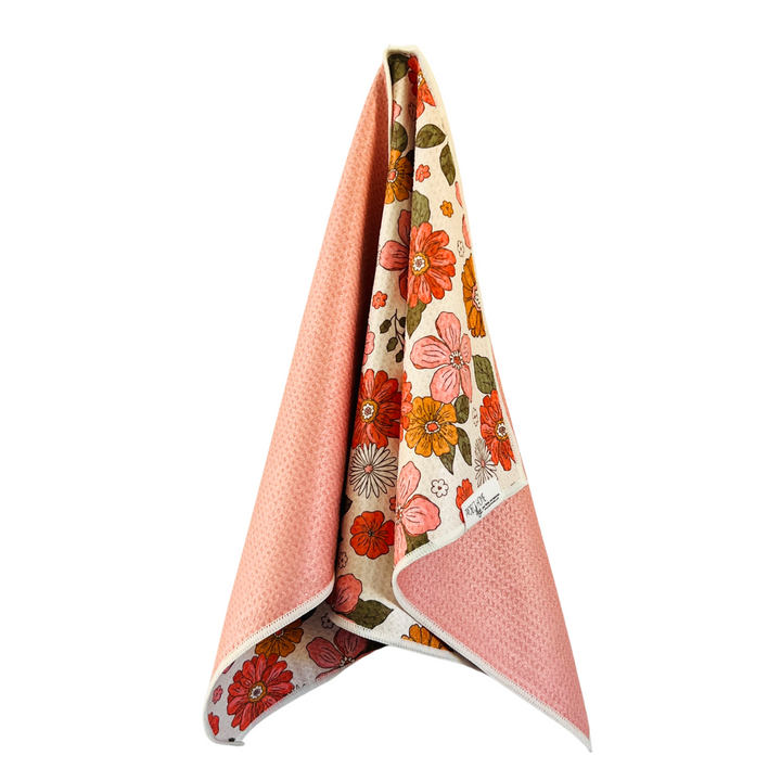 Retro Flowers | Reversible Towel