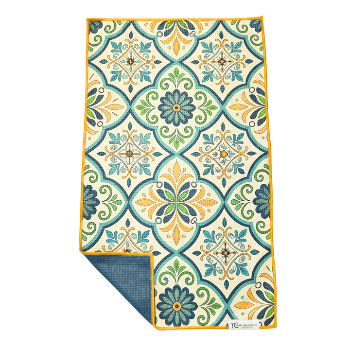 Turquoise Tile | Reversible Towel