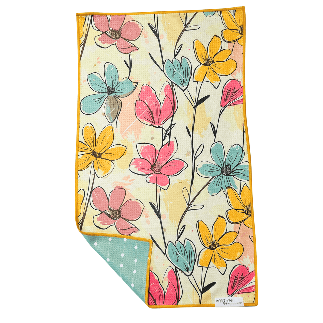 Pastel Floral | Reversible Towel