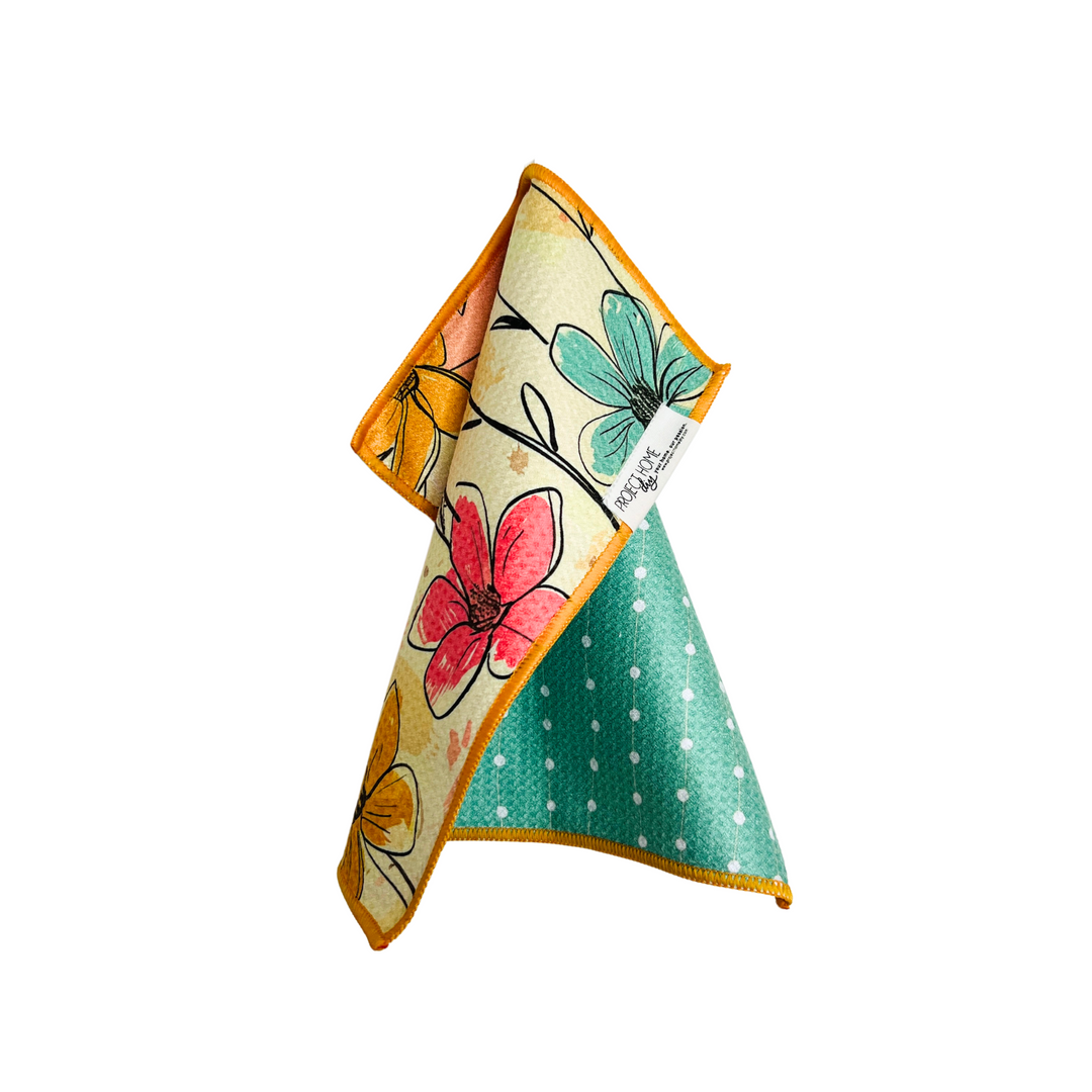 Pastel Floral | Reversible Towel
