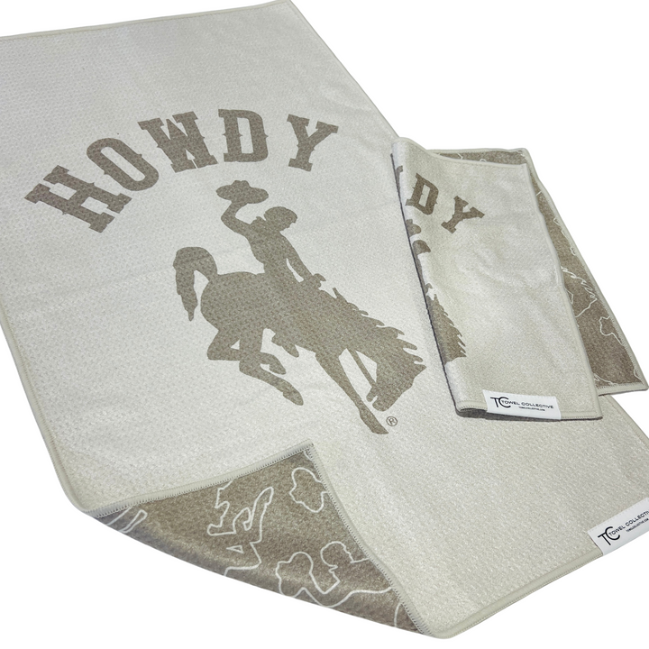 Howdy | Waffle Weave Microfiber Towels Kitchen & Bath Hand Towels Reversible Hand Towel | Towel Collective | Cody, WY