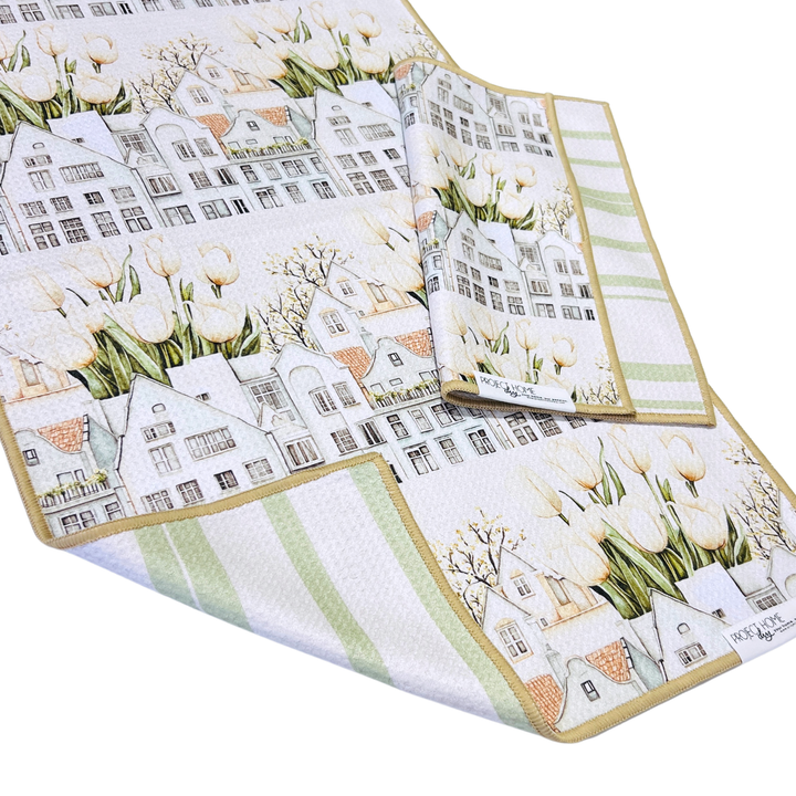 Tulip Town | Reversible Towel