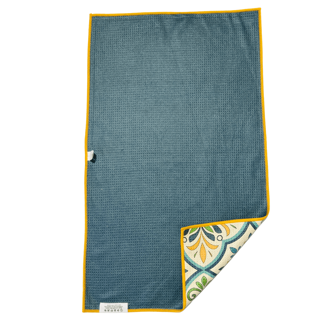 Turquoise Tile | Reversible Towel