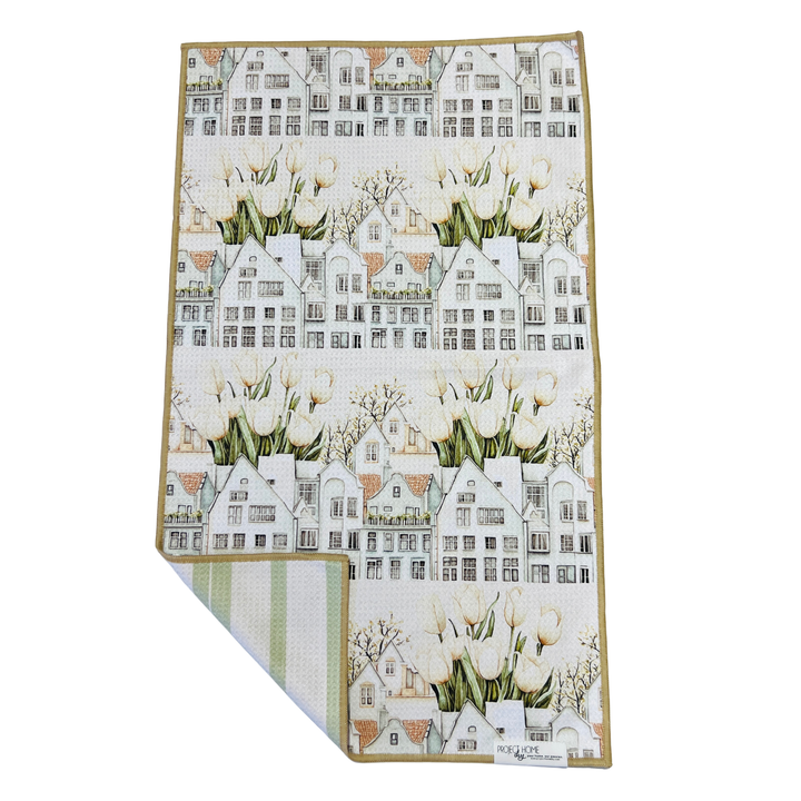 Tulip Town | Reversible Towel
