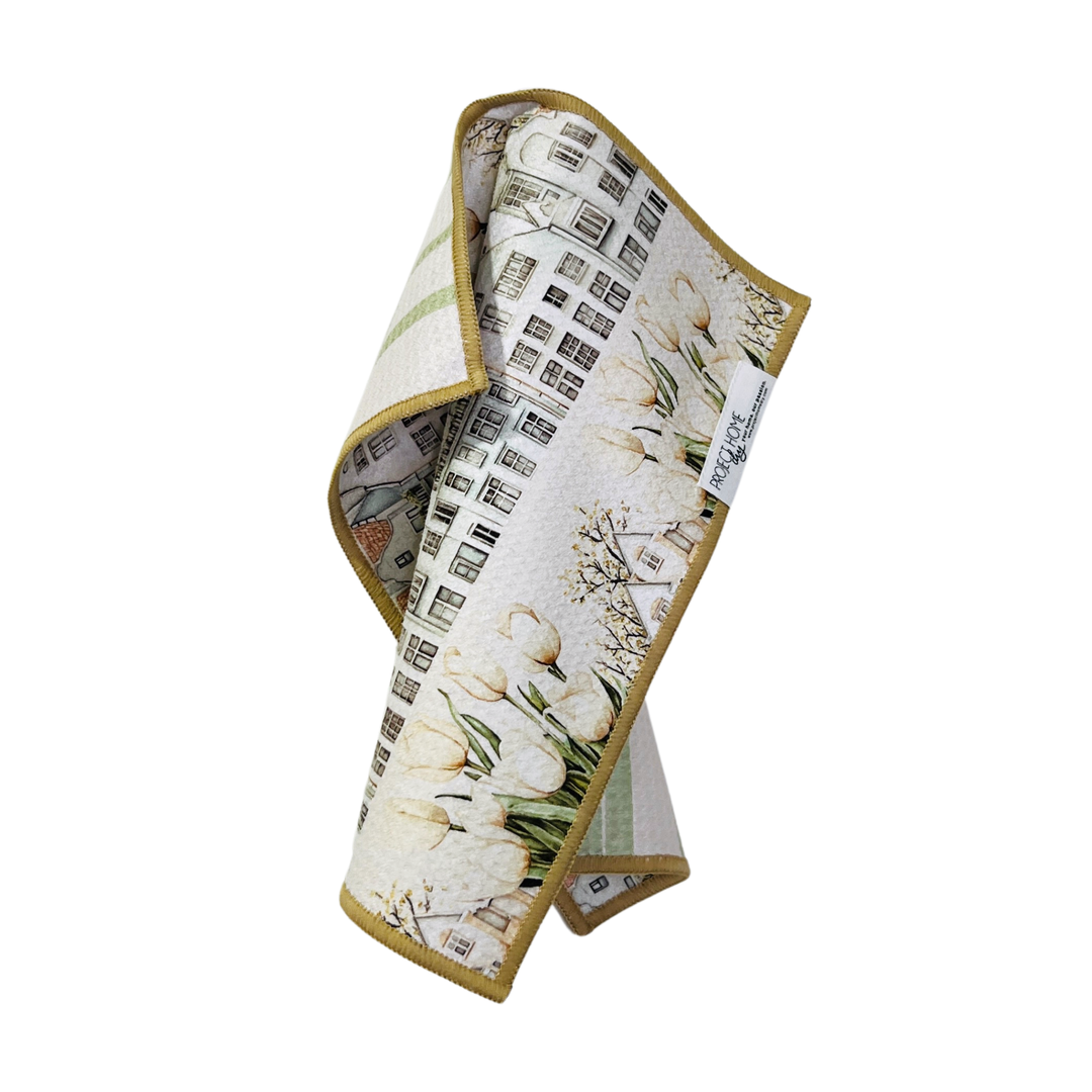 Tulip Town | Reversible Towel