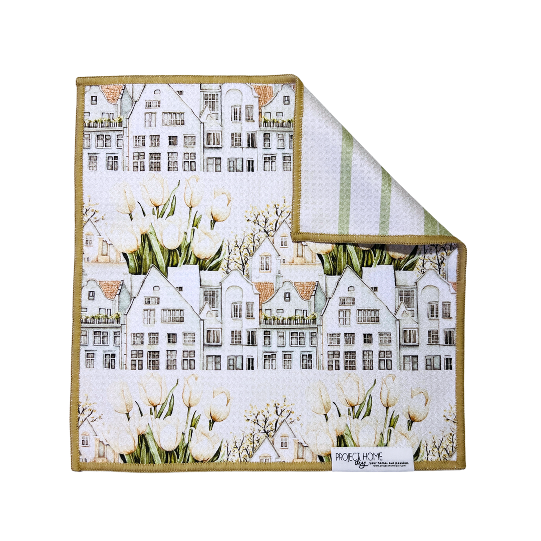 Tulip Town | Reversible Towel