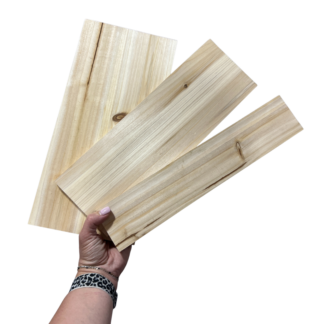 15" - 3 Piece Wood Set | Bulk Buy Home Decor Reversible Hand Towel | Towel Collective | Cody, WY
