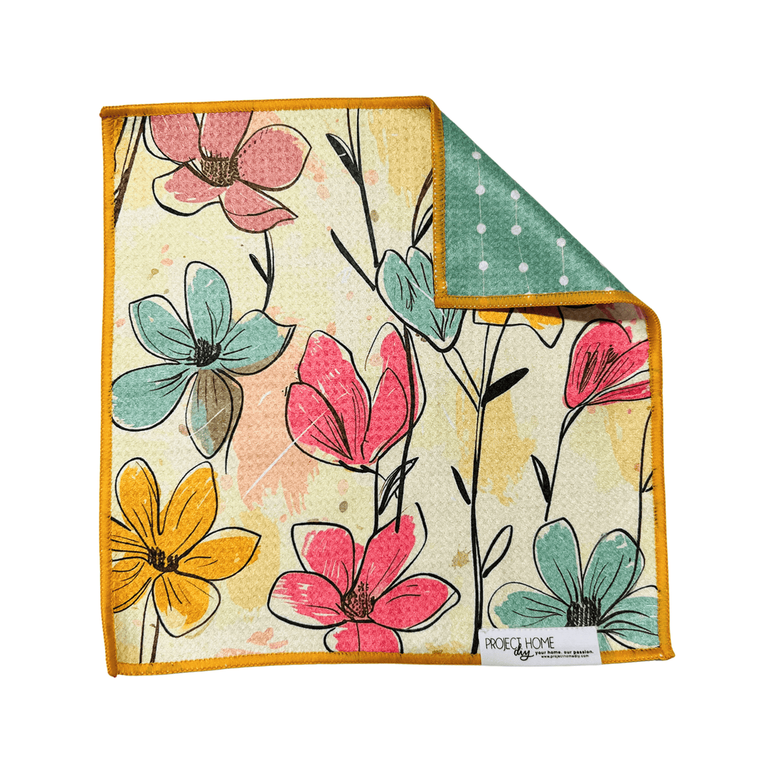 Pastel Floral | Reversible Towel