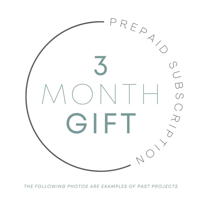 3 Month Prepaid Gift ProjectHomeDIY
