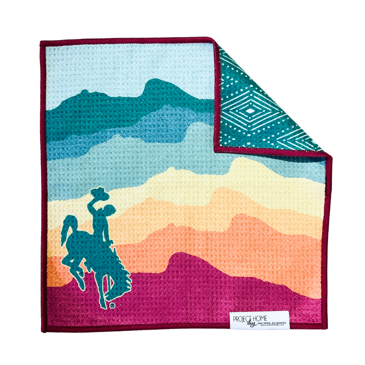 Summer Wyoming Cowboy | Reversible Towel