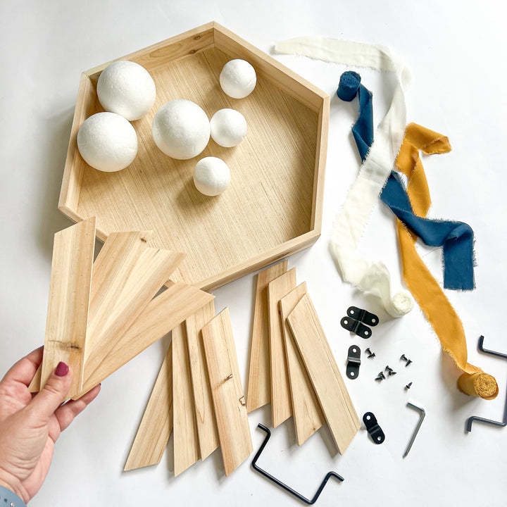Simply Serving | Hexagon Tray | Fabric Balls