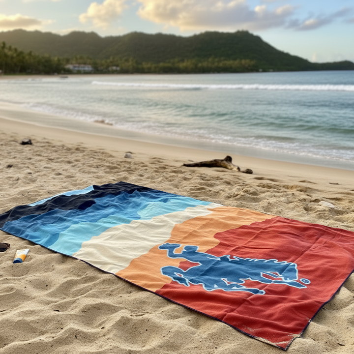 Wyoming Pool Towel | Suede Microfiber Beach Towel: Quick-Dry, Sand-Free, Absorbent, Lightweight Hand Towels Reversible Hand Towel | Towel Collective | Cody, WY