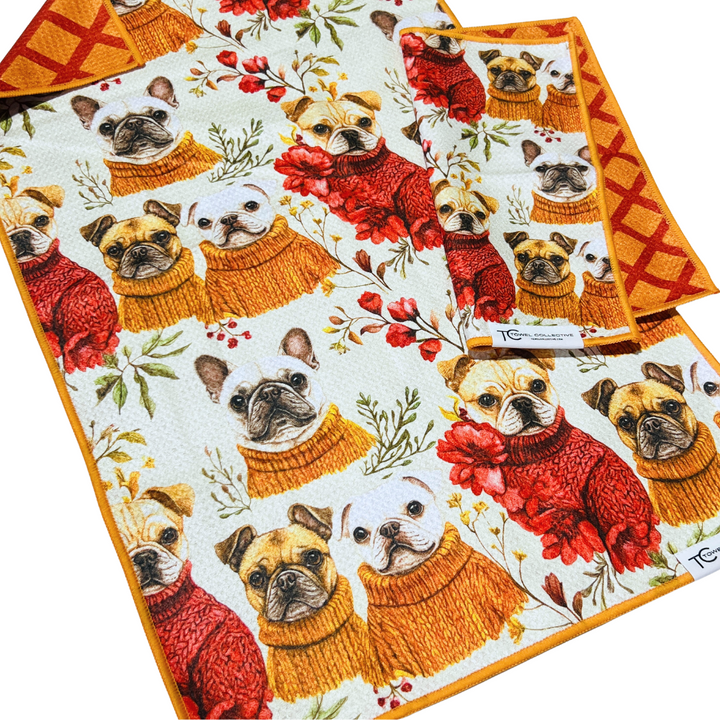 Autumn Pups | Reversible Towel