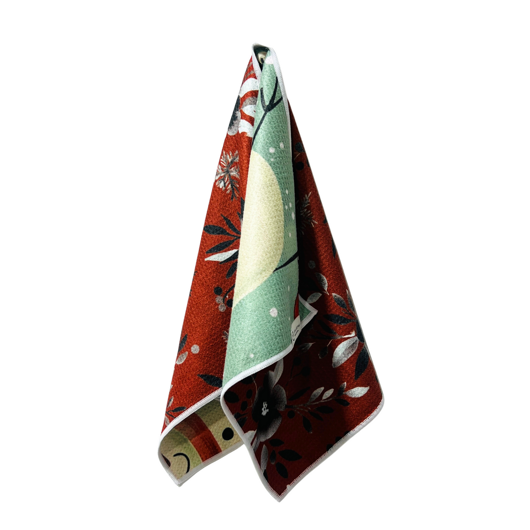 Jolly Snowman | Waffle Weave Microfiber Towels Kitchen & Bath