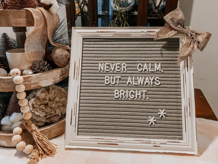 Felt Letter Board | Rustic Style | Farmhouse Decor Project Home DIY