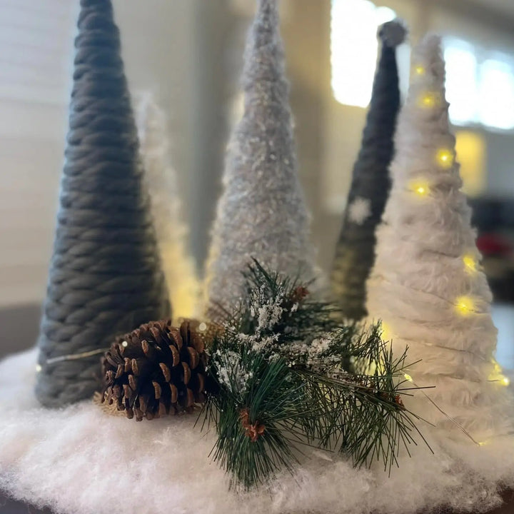 Winter Woodland | DIY Yarn Trees | Paper Mâché Trees