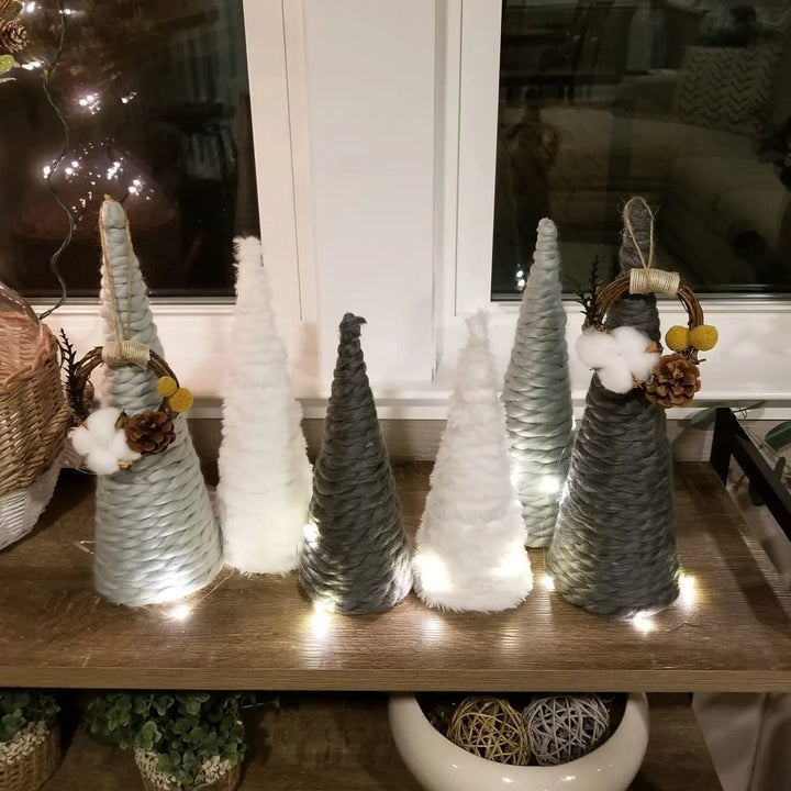 Winter Woodland | DIY Yarn Trees | Paper Mâché Trees