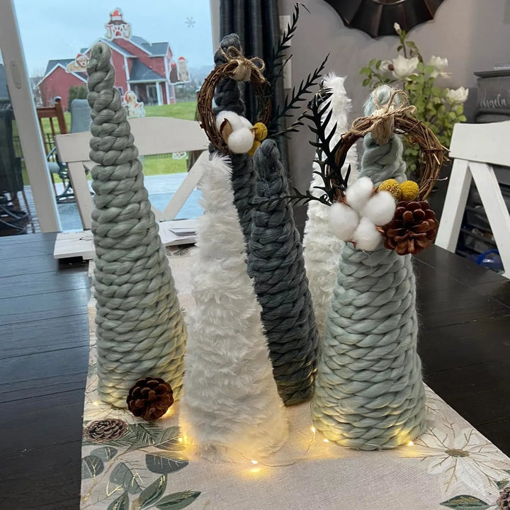 Winter Woodland | DIY Yarn Trees | Paper Mâché Trees
