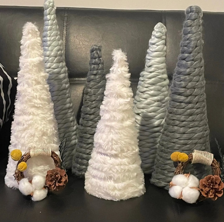 Winter Woodland | DIY Yarn Trees | Paper Mâché Trees