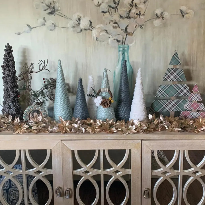 Winter Woodland | DIY Yarn Trees | Paper Mâché Trees
