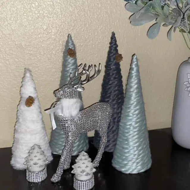 Winter Woodland | DIY Yarn Trees | Paper Mâché Trees