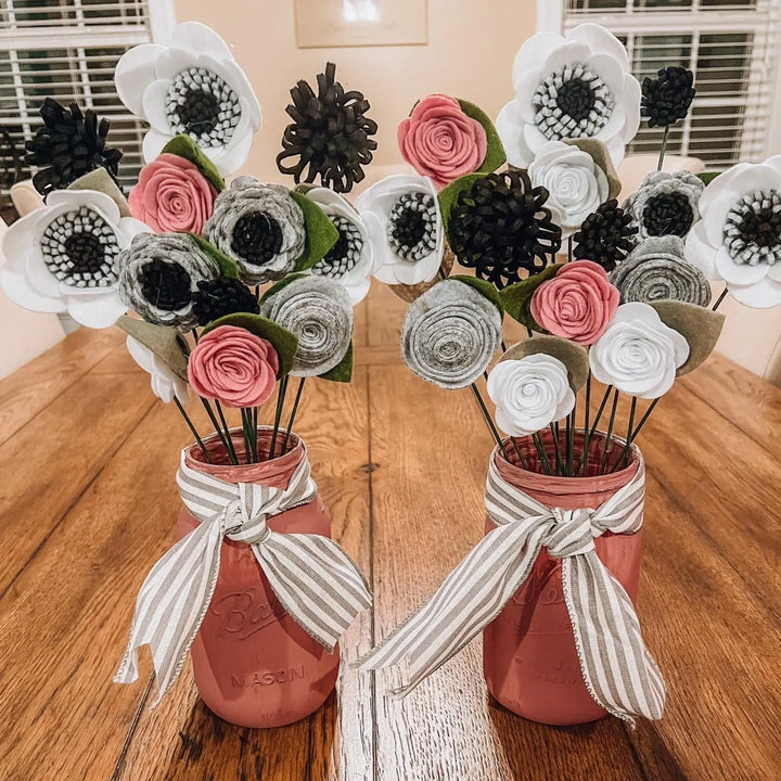 Bloom Your Own Way | Felt Flower Wreath | DIY Felt Flowers