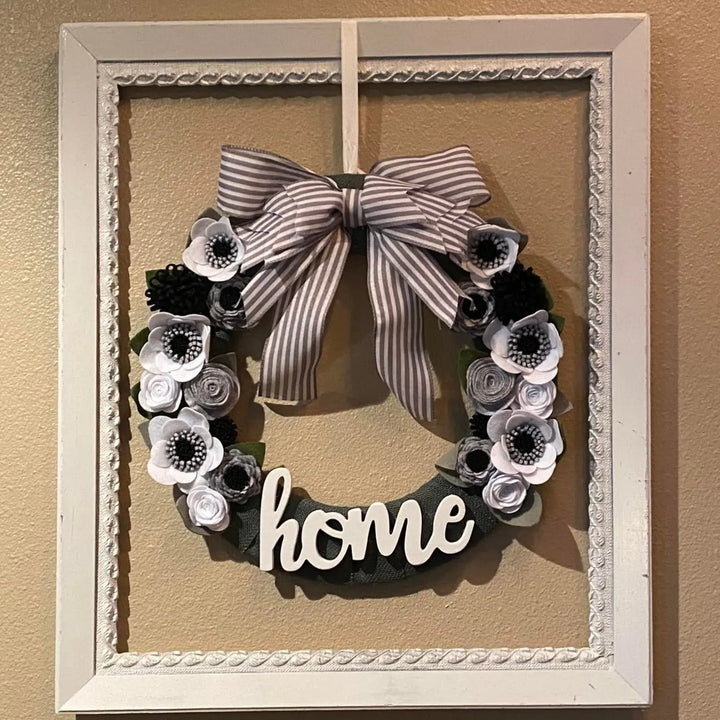 Bloom Your Own Way | Felt Flower Wreath | DIY Felt Flowers