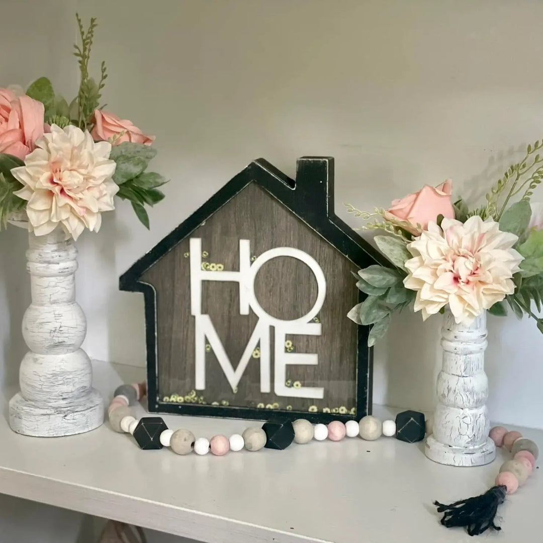Celebrate Home | DIY Shaker Sign + Candle sticks ProjectHomeDIY