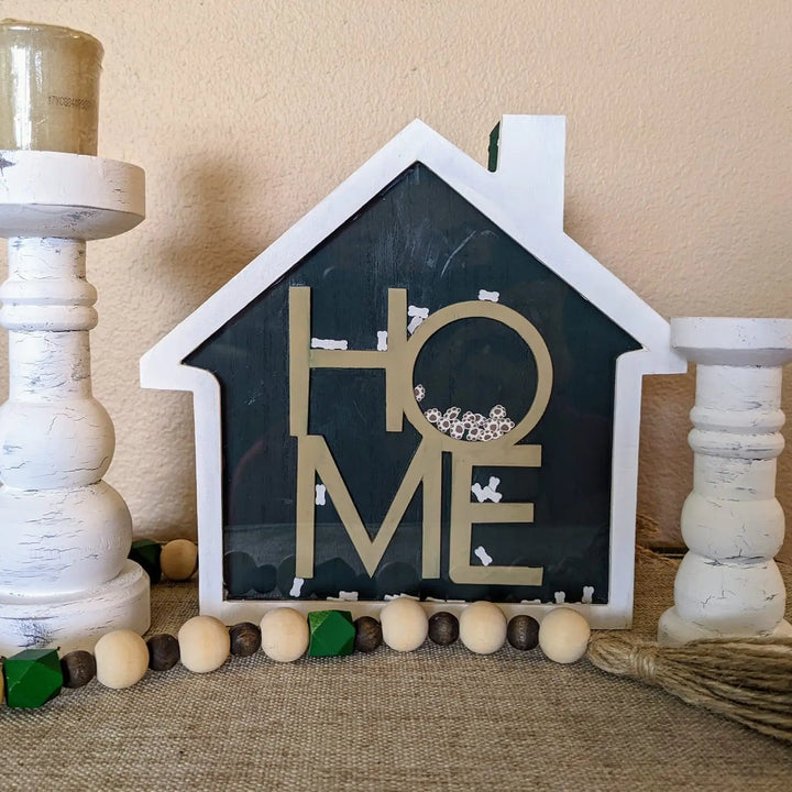 Celebrate Home | DIY Shaker Sign + Candle sticks ProjectHomeDIY
