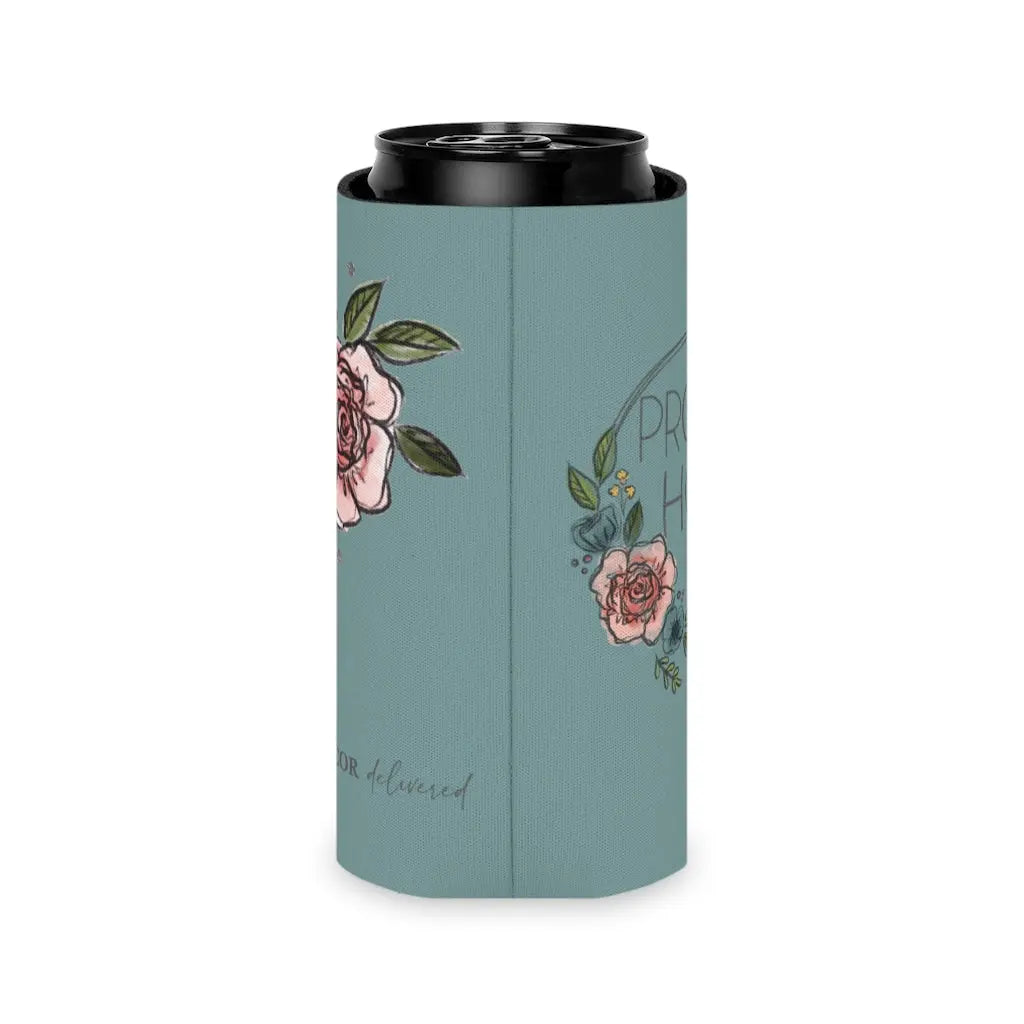 Floral Can Coozie Regular and Slim Printify