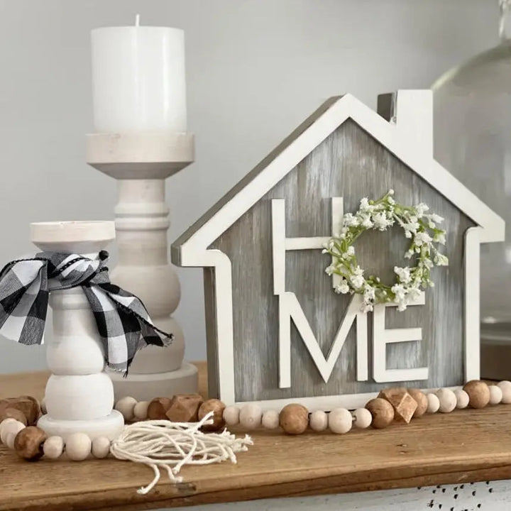 Celebrate Home | DIY Shaker Sign + Candle sticks ProjectHomeDIY