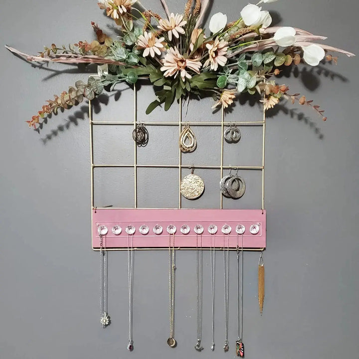 Autumn Harvest Wreath |  Square Wire & Floral w/ Mesh Stencil